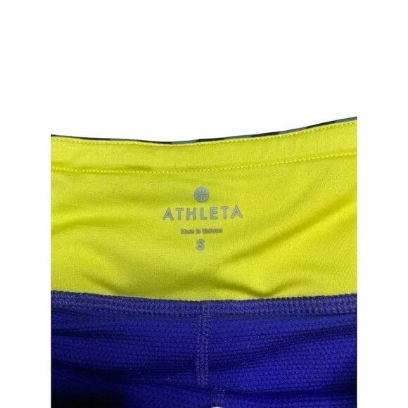 𝅺ATHLETA Purple & Grey Striped Swagger Skort Size S - Picture 5 of 8